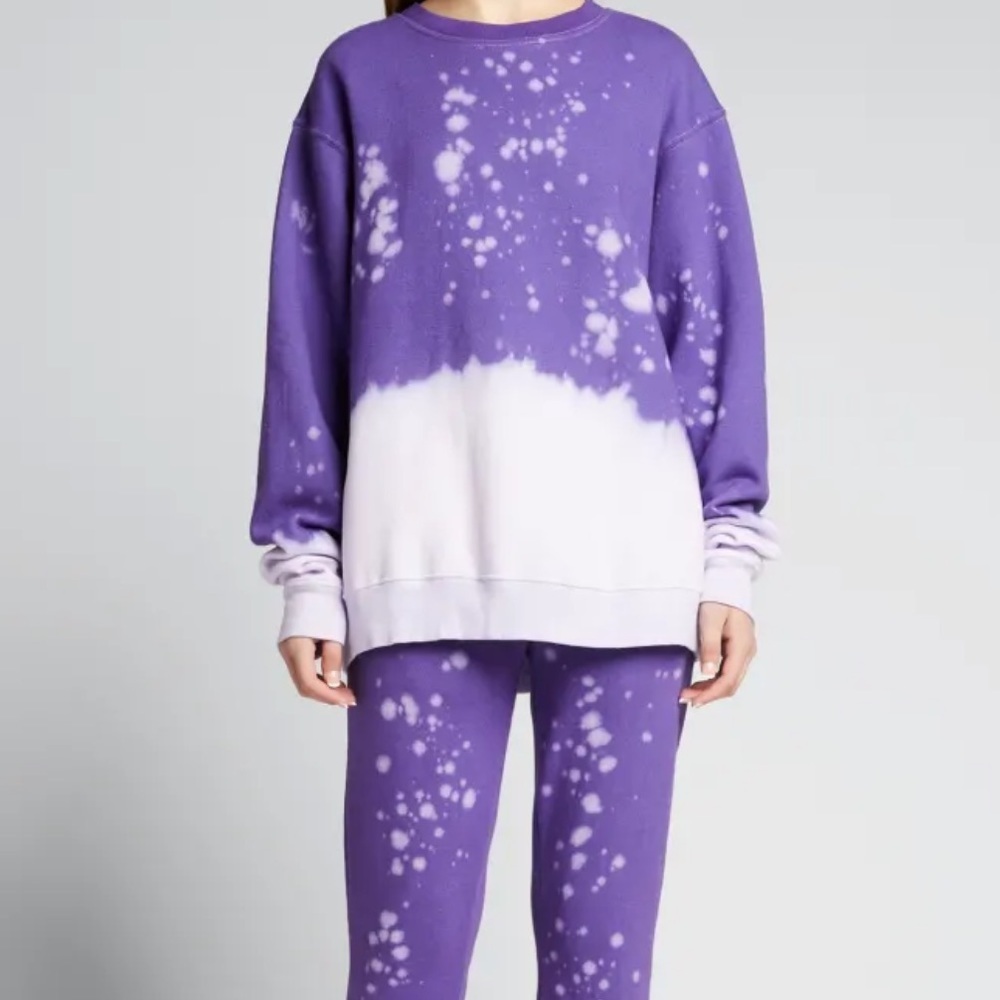 LA DETRESSE Grape Crush Pullover Sweatshirt NWT